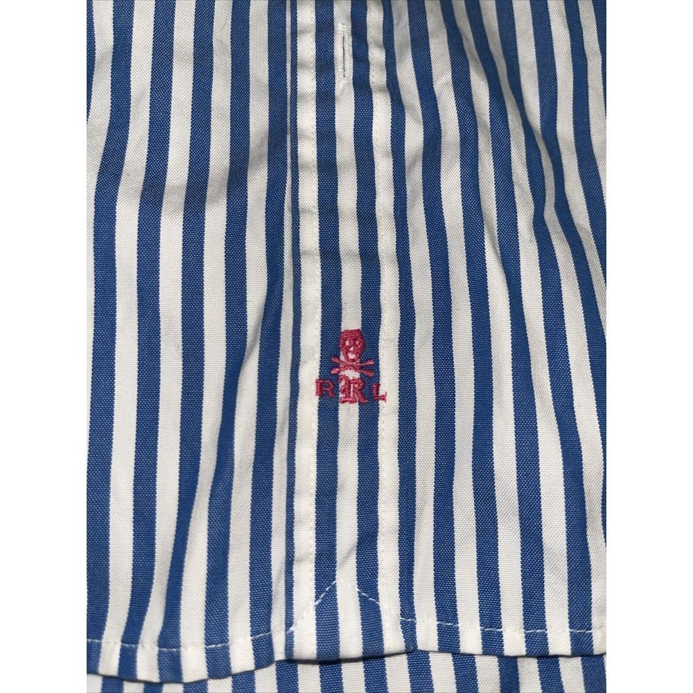 Ralph Lauren Rugby Vertical Striped Pastel Button Down Boys 12 - Picture 3 of 5